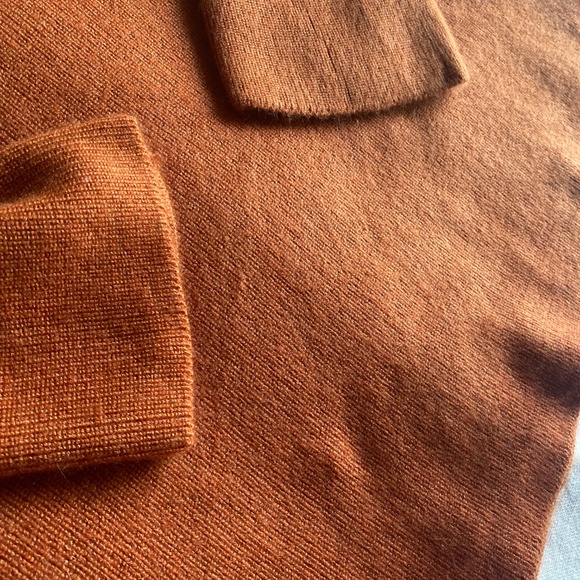 Dusan Womens Orange Silk and Cashmere Sweater Sz Large Lagenlook Luxury Designer - Picture 4 of 12
